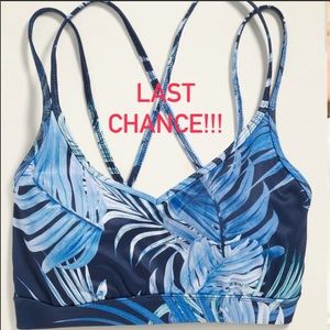 NWT Old Navy Light Support Strappy Sports Bra